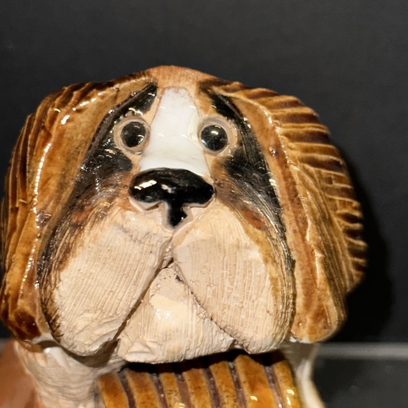 Vintage Artesania Rinconada St. Bernard #118 Figurine Pure Bred Dog Series! - Picture 6 of 7